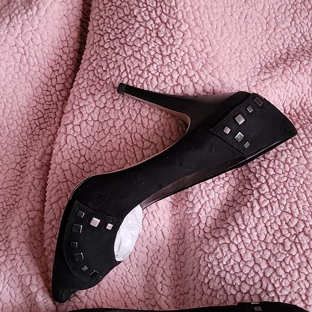 SOLD. Nicole Miller Peep Toe Heels - Picture 2 of 6